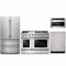 Thor Kitchen 4-Piece Pro Appliance Package - 48" Gas Range, French Door Refrigerator, Dishwasher, and Microwave Drawer in Stainless Steel