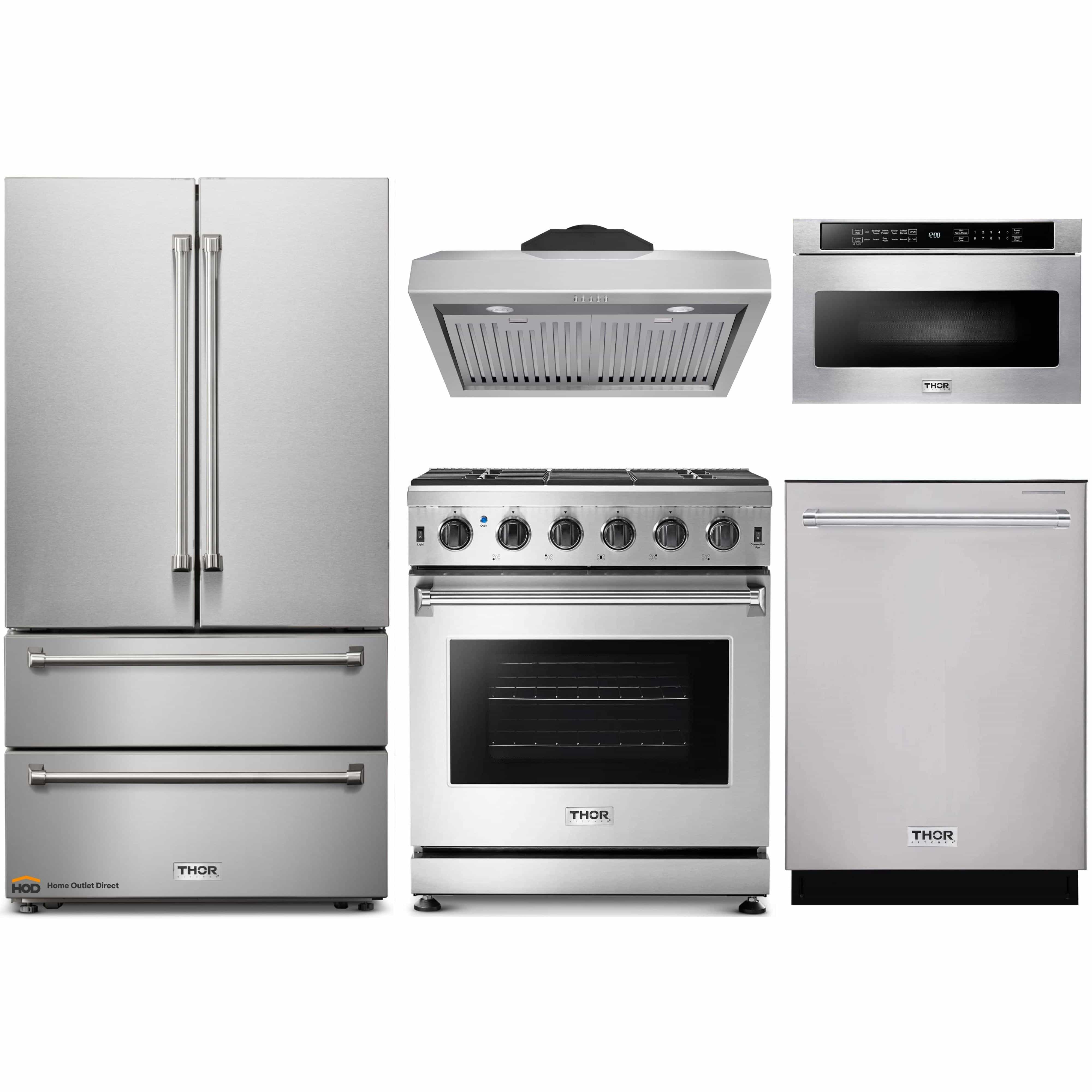 Thor Kitchen 5-Piece Appliance Package - 30