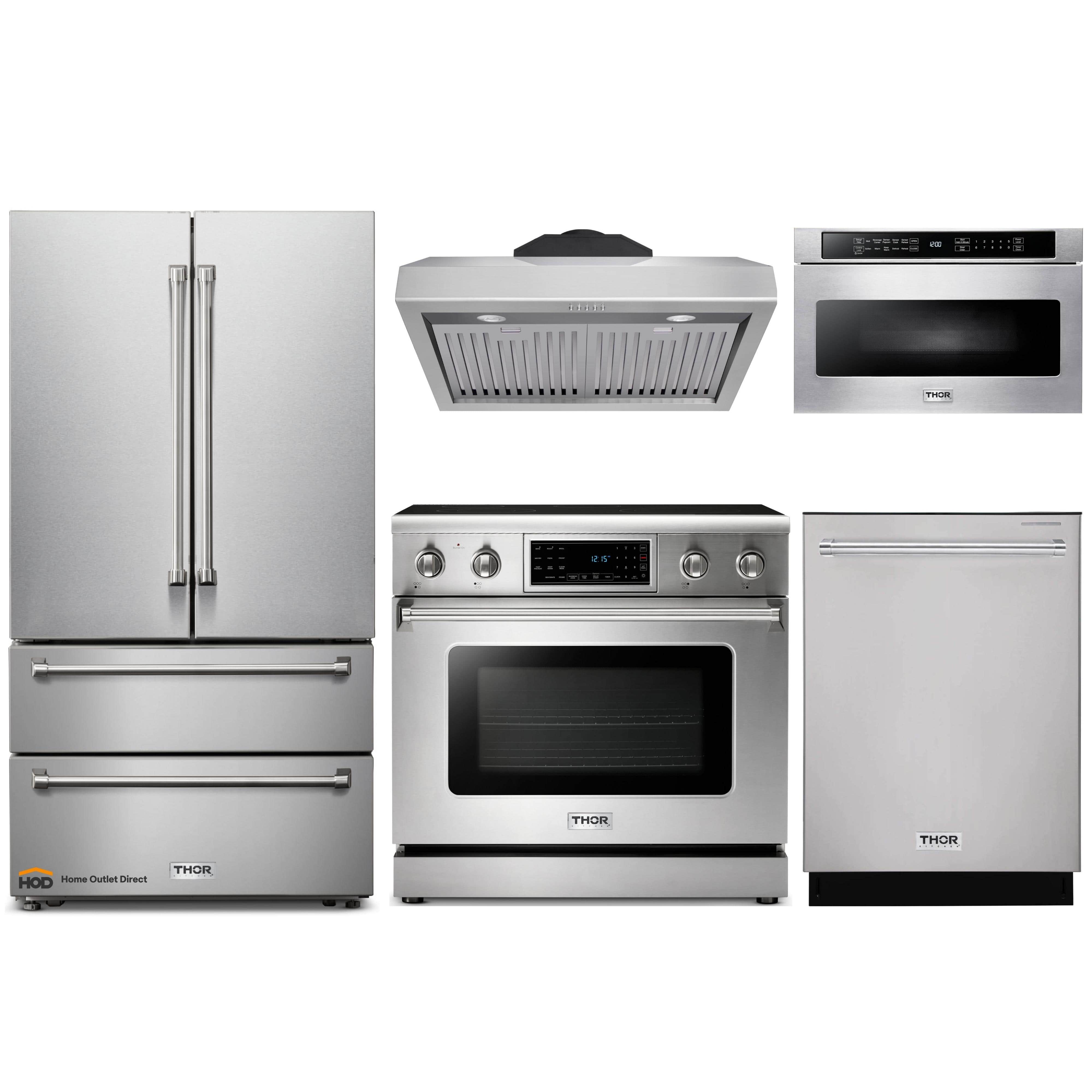 Thor Kitchen 5-Piece Appliance Package - 36