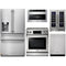 Thor Kitchen 5-Piece Appliance Package - 30-Inch Electric Range with Tilt Panel, Refrigerator with Water Dispenser, Dishwasher, Microwave Drawer, & Wine Cooler in Stainless Steel