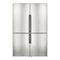 Forno 48" Side by Side Refrigerator - 22.2 cu. ft. - No Frost - in Stainless Steel with Pro-Style Handle (FFFFD1948-48S)