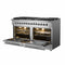 Forno Galiano 60" Dual Fuel Range with 240v Electric Oven - 10 Burners in Stainless Steel (FFSGS6156-60)