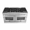 Forno Galiano 60" Dual Fuel Range with 240v Electric Oven - 10 Burners in Stainless Steel (FFSGS6156-60)