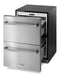 Thor Kitchen 24" 5.4 cu. ft. Built-in Indoor/Outdoor Undercounter Double Drawer Refrigerator in Stainless Steel (TRF24U)