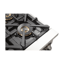 Forno 36" Capriasca Dual Fuel Range with 6 Gas Burners and 240v Electric Oven in Stainless Steel with Black Door (FFSGS6187-36BLK) Ranges Forno 