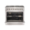 Forno 36" Galiano Gas Range with 240v Electric Oven - 6 Burners and Convection Oven (FFSGS6156-36) Ranges Forno 