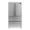 Forno 36" Moena French Door Refrigerator - 19 cu.ft with Double Freezer Drawer and Ice Maker (FFRBI1820-36SB) Refrigerators Forno 