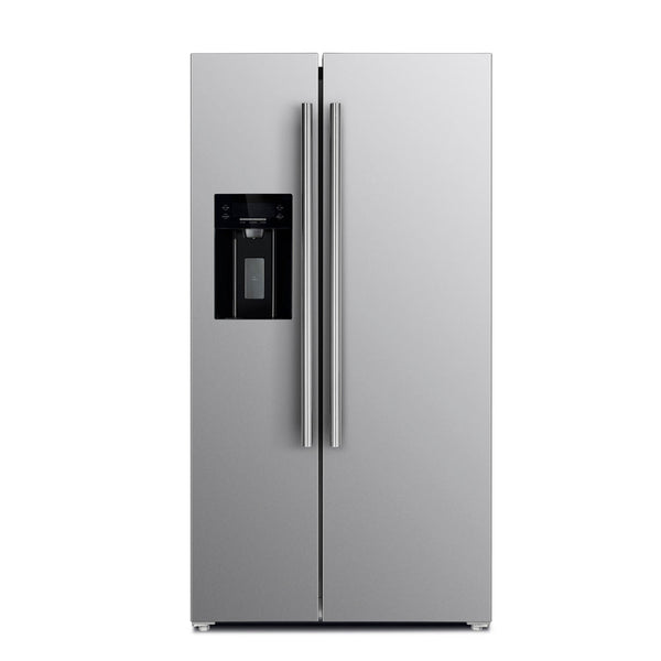 Forno 36" Side by Side 20 cu.ft Refrigerator in Stainless Steel with Water Dispenser and Ice Maker (FFRBI1844-36SB) Refrigerators Forno 