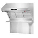 Forno 3-Piece Appliance Package - 36-Inch Gas Range, 60-Inch Pro-Style Refrigerator & Wall Mount Hood with Backsplash in Stainless Steel