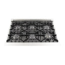 Forno 4-Piece Appliance Package - 36" Gas Range, 36" Refrigerator with Water Dispenser, Microwave Oven, & 3-Rack Dishwasher in Stainless Steel Appliance Package Forno 