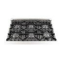 Forno 4-Piece Appliance Package - 36" Gas Range, 36" Refrigerator with Water Dispenser, Wall Mount Hood with Backsplash, & 3-Rack Dishwasher in Stainless Steel Appliance Package Forno 