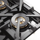 Forno 4-Piece Pro Appliance Package - 30" Gas Range, 36" Refrigerator with Water Dispenser, Microwave Drawer, & 3-Rack Dishwasher in Stainless Steel Appliance Package Forno 