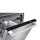 Forno 4-Piece Pro Appliance Package - 36" Gas Range, 36" Refrigerator with Water Dispenser, Microwave Oven, & 3-Rack Dishwasher in Stainless Steel Appliance Package Forno 
