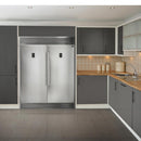 Forno 4-Piece Pro Appliance Package - 48" Gas Range, 56" Pro-Style Refrigerator, Microwave Oven, & 3-Rack Dishwasher in Stainless Steel Appliance Package Forno 