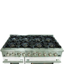 Forno 48" Capriasca Dual Fuel Range with 8 Gas Burners and 240v Electric Oven in Stainless Steel with White Door (FFSGS6187-48WHT) Ranges Forno 