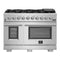 Forno 48" Capriasca Gas Range with 8 Burners and 160,000 BTUs (FFSGS6260-48) Ranges Forno 