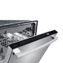 Forno 5-Piece Pro Appliance Package - 30" Dual Fuel Range, 36" Refrigerator with Water Dispenser, Wall Mount Hood with Backsplash, Microwave Oven, & 3-Rack Dishwasher in Stainless Steel Appliance Package Forno 