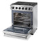 Thor Kitchen 2-Piece Appliance Package - 30" Gas Range & Premium Wall Mounted Hood in Stainless Steel Appliance Package Thor Kitchen 