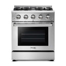 Thor Kitchen 2-Piece Pro Appliance Package - 30" Gas Range & Premium Under Cabinet Hood in Stainless Steel Appliance Package Thor Kitchen 