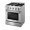Thor Kitchen 2-Piece Pro Appliance Package - 30" Gas Range & Premium Under Cabinet Hood in Stainless Steel Appliance Package Thor Kitchen 