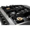 Thor Kitchen 2-Piece Pro Appliance Package - 36" Gas Range & Premium Under Cabinet Hood in Stainless Steel Appliance Package Thor Kitchen 