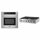 Thor Kitchen 2-Piece Pro Appliance Package - 36" Rangetop & Wall Oven in Stainless Steel Appliance Package Thor Kitchen 