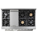 Thor Kitchen 2-Piece Pro Appliance Package - 48" Dual Fuel Range & Pro Wall Mount Hood in Stainless Steel Appliance Package Thor Kitchen 