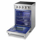 Thor Kitchen 3-Piece Appliance Package - 24" Electric Range, French Door Refrigerator, and Dishwasher in Stainless Steel Appliance Package Thor Kitchen 