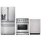 Thor Kitchen 3-Piece Appliance Package - 30-Inch Electric Range, Refrigerator with Water Dispenser, & Dishwasher in Stainless Steel Appliance Package Thor Kitchen 