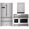 Thor Kitchen 3-Piece Appliance Package - 48" Gas Range, Dishwasher & Refrigerator in Stainless Steel Appliance Package Thor Kitchen 