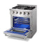 Thor Kitchen 3-Piece Pro Appliance Package - 30" Dual Fuel Range, Dishwasher & Refrigerator in Stainless Steel Appliance Package Thor Kitchen 