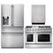 Thor Kitchen 3-Piece Pro Appliance Package - 48-Inch Gas Range, Dishwasher & Refrigerator with Water Dispenser in Stainless Steel Appliance Package Thor Kitchen 