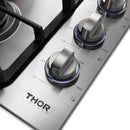 Thor Kitchen 6-Piece Pro Appliance Package - 30" Cooktop, Wall Oven, Wall Mount Hood, Dishwasher, Refrigerator & Microwave Drawer in Stainless Steel