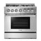 Thor Kitchen 36" 5.2 cu. ft. Oven Dual Fuel Range in Stainless Steel (HRD3606U)