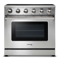 Thor Kitchen 36" 6.0 cu. ft. Oven Electric Range in Stainless Steel (HRE3601)