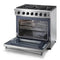 Thor Kitchen 36" 6.0 Cu. Ft Single Oven Professional Gas Range in Stainless Steel (LRG3601U)