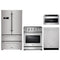 Thor Kitchen 4-Piece Appliance Package - 30" Electric Range, French Door Refrigerator, Dishwasher, and Microwave Drawer in Stainless Steel Appliance Package Thor Kitchen 