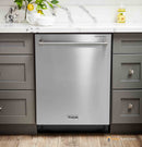 Thor Kitchen 4-Piece Appliance Package - 36" Electric Range, French Door Refrigerator, Under Cabinet Hood, and Dishwasher in Stainless Steel Appliance Package Thor Kitchen 