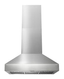 Thor Kitchen 4-Piece Appliance Package - 36" Electric Range, French Door Refrigerator, Wall Mount Hood, and Dishwasher in Stainless Steel Appliance Package Thor Kitchen 