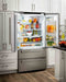 Thor Kitchen 4-Piece Appliance Package - 36" Gas Range, French Door Refrigerator, Wall Mount Hood, and Dishwasher in Stainless Steel Appliance Package Thor Kitchen 