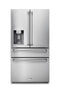 Thor Kitchen 4-Piece Appliance Package - 36-Inch Gas Range, Refrigerator with Water Dispenser, Wall Mount Hood, & Dishwasher in Stainless Steel Appliance Package Thor Kitchen 