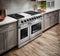 Thor Kitchen 4-Piece Appliance Package - 48-Inch Gas Range, Refrigerator with Water Dispenser, Dishwasher, & Microwave Drawer in Stainless Steel Appliance Package Thor Kitchen 