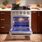 Thor Kitchen 4-Piece Pro Appliance Package - 30" Dual Fuel Range, Refrigerator with Water Dispenser, Dishwasher, and Microwave Drawer in Stainless Steel Appliance Package Thor Kitchen 