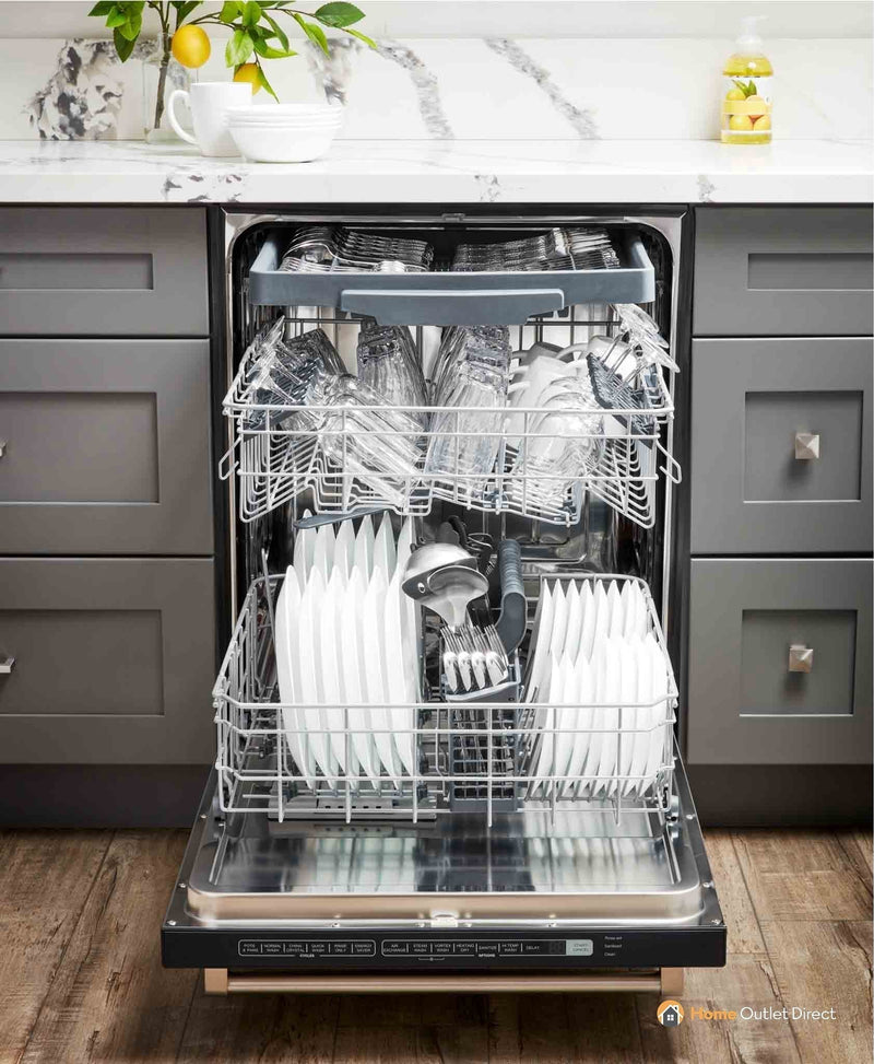 Thor Kitchen 4-Piece Pro Appliance Package - 30-Inch Gas Range, Refrigerator with Water Dispenser, Under Cabinet Hood & Dishwasher in Stainless Steel Appliance Package Thor Kitchen 