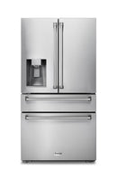 Thor Kitchen 4-Piece Pro Appliance Package - 48-Inch Gas Range, Refrigerator with Water Dispenser, & Dishwasher in Stainless Steel Appliance Package Thor Kitchen 