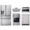Thor Kitchen 5-Piece Appliance Package - 24-Inch Electric Range, Refrigerator with Water Dispenser, Under Cabinet Hood, Dishwasher, & Microwave Drawer in Stainless Steel Appliance Package Thor Kitchen 