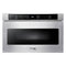 Thor Kitchen 5-Piece Appliance Package - 24-Inch Electric Range, Refrigerator with Water Dispenser, Under Cabinet Hood, Dishwasher, & Microwave Drawer in Stainless Steel Appliance Package Thor Kitchen 