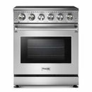 Thor Kitchen 5-Piece Appliance Package - 30" Electric Range, French Door Refrigerator, Wall Mount Hood, Dishwasher, and Microwave Drawer in Stainless Steel Appliance Package Thor Kitchen 