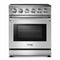 Thor Kitchen 5-Piece Appliance Package - 30-Inch Electric Range, Refrigerator with Water Dispenser, Dishwasher, Microwave Drawer, & Wine Cooler in Stainless Steel Appliance Package Thor Kitchen 