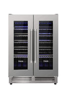 Thor Kitchen 5-Piece Appliance Package - 36" Electric Range, French Door Refrigerator, Dishwasher, Microwave Drawer, & Wine Cooler in Stainless Steel Appliance Package Thor Kitchen 